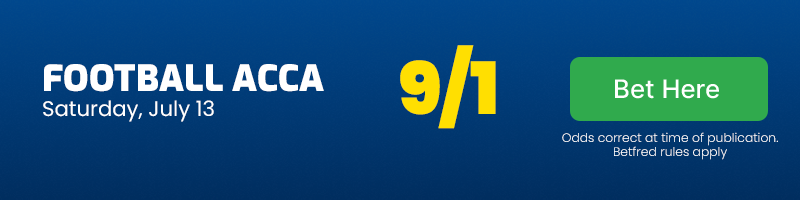 Football acca - saturday july 13 2024 @ 9-1