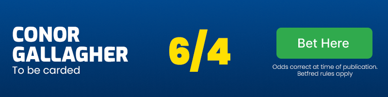 Conor gallagher to be carded at 6/4