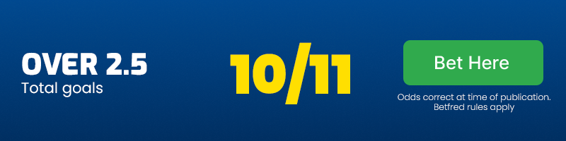 Over 2. 5 goals at 10/11