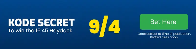 Kode secret to win the 16. 45 haydock at 9-4