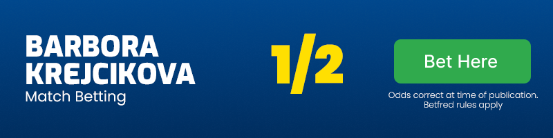 Krejcikova to win at 1-2