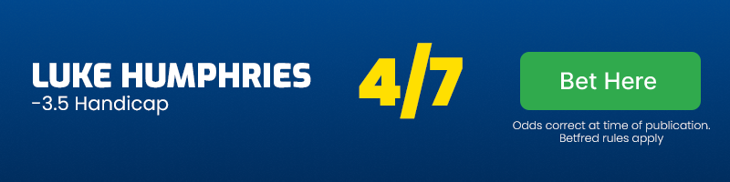 Luke humphries -3. 5 handicap vs ricardo pietreczko @ 4-7