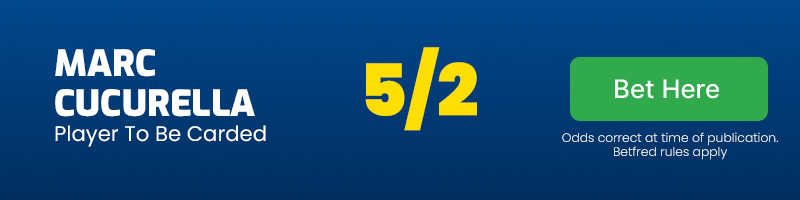 Marc cucurella to be carded in england vs spain @ 5-2