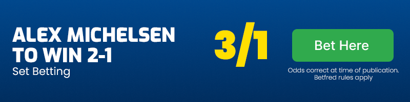 Michelsen to win 2-1 at 3-1