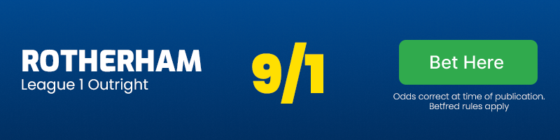 Rotherham at 9/1