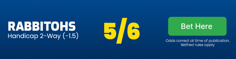 Rabbitohs handicap at 5/6