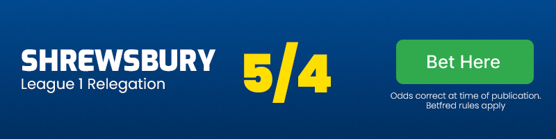 Shrewsbury at 5/4