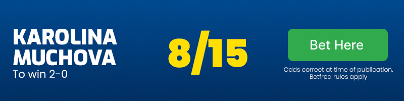 Muchova to win 2-0