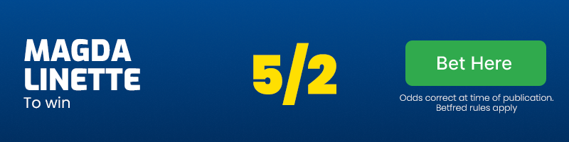 Magda linette to win at 5/2