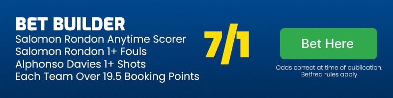 Venezuela vs canada bet builder @ 7-1