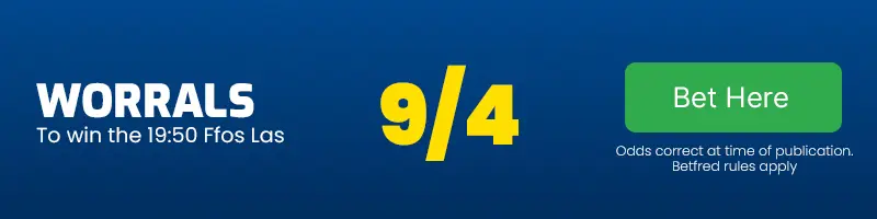 Worrals to win the 19. 50 ffos las at 9-4