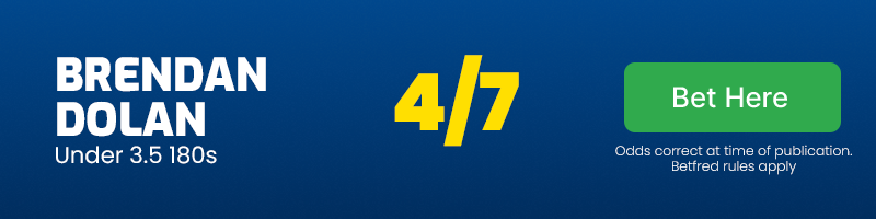 Brendan dolan under 3. 5 180s @ 4-7