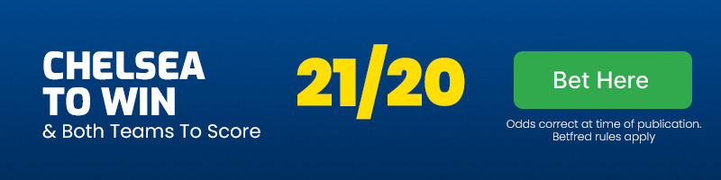 Chelsea to beat wrexham & both teams to score @ 21-20