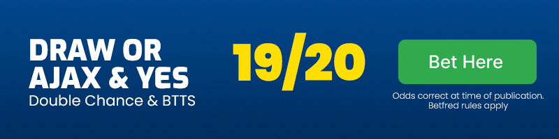 Draw or ajax & btts in vojvodina vs ajax @ 19-20