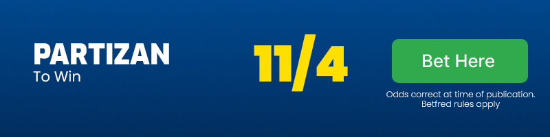 Partizan to beat dynamo kyiv @ 11-4