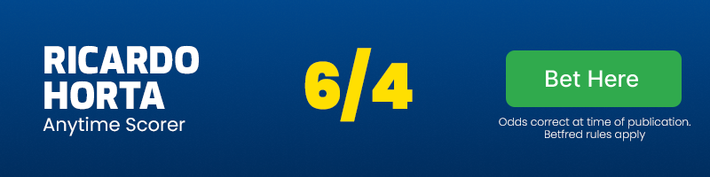Ricardo horta anytime scorer in maccabi petah tikva vs sporting braga @ 6-4