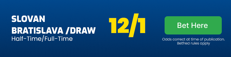 Slovan bratislava half-time-full-time vs celje @ 12-1