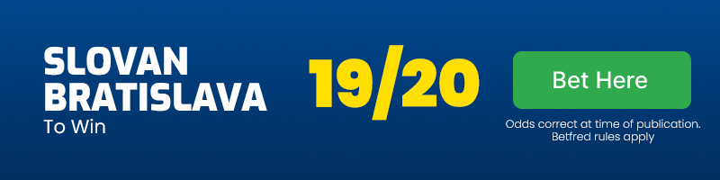 Slovan bratislava to beat celje @ 19-20