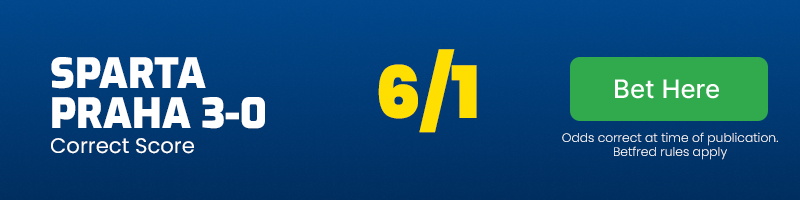 Sparta praha 3-0 - correct score in sparta praha vs shamrock rovers @ 6-1