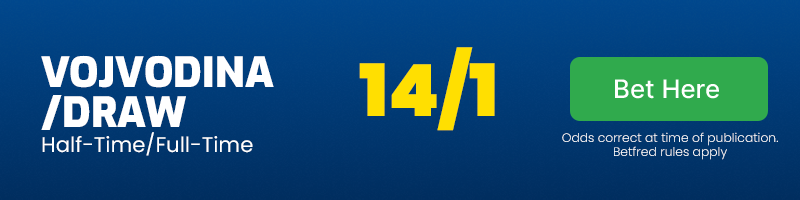Vojvodina-draw half-time-full-time vs ajax @ 14-1