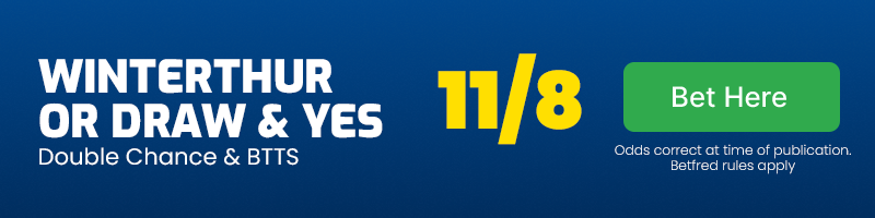 Winterthur or draw & btts - yes v st gallen at 11-8
