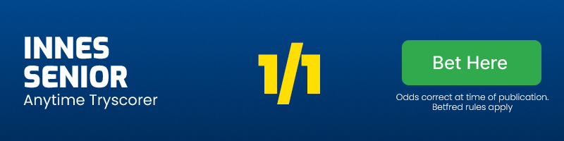 Innes senior anytime tryscorer @ 1/1