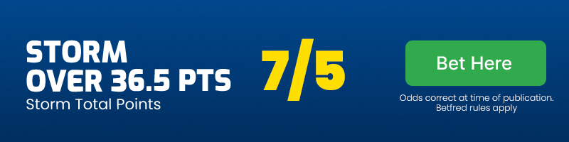 Storm over 36. 5 @ 7/5 Storm over 36. 5 @ 7/5