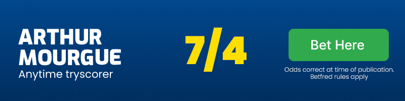 Arthur mourgue anytime tryscorer @ 7/4