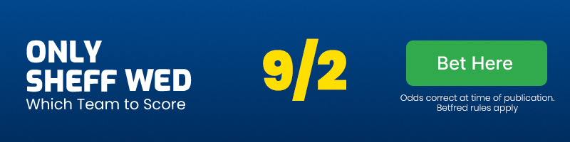 Only sheff wed to score @ 9/2