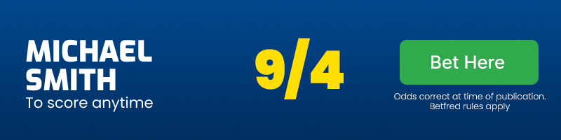 Michael smith to score @ 9/4