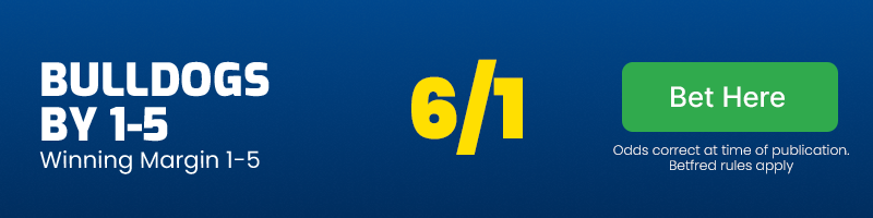 Bulldogs by 1-5 @ 6/1