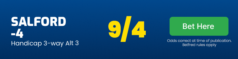 Salford -4 @ 9/4