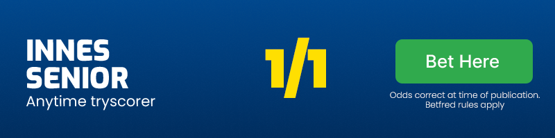 Innes senior anytime tryscorer @ 1/1