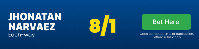 Jhonatan narvaez e/w @ 8/1