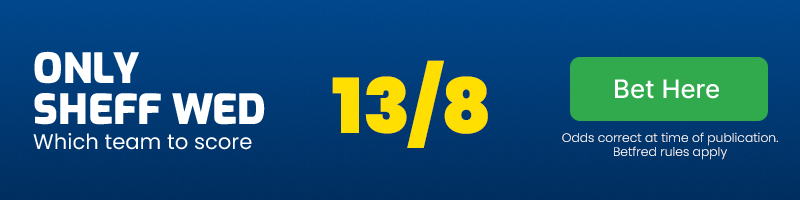 Only sheff wed to score @ 13/8