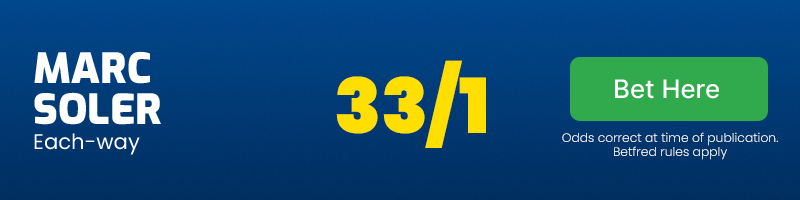 Marc soler e/w @ 33/1