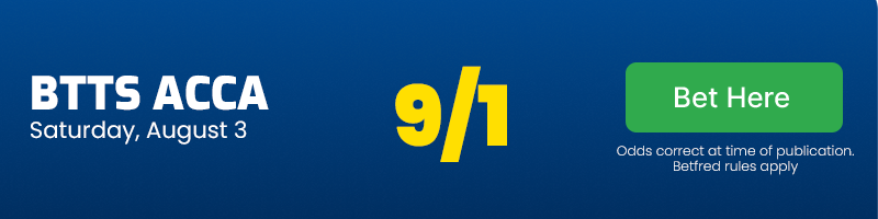 Btts acca at 9/1