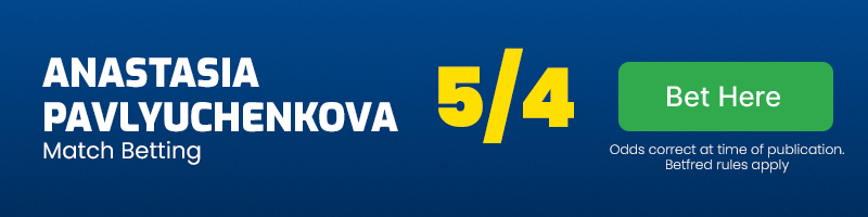 Anastasia pavlyuchenkova to beat elisabetta cocciaretto 2-0 @ 5-4