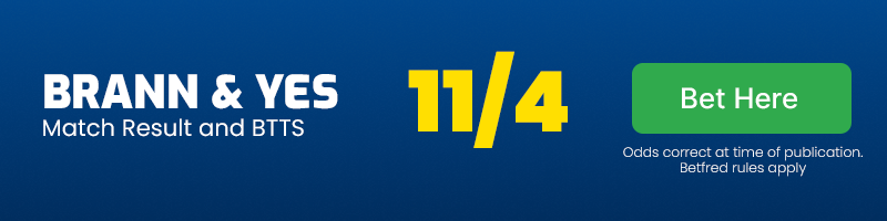 Brann and btts at 11-4