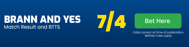 Brann and btts at 7-4
