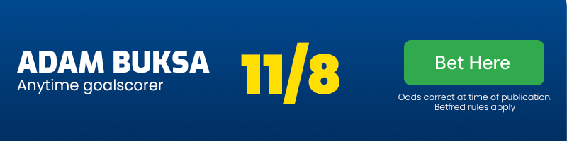 Adam buksa anytime goalscorer at 11/8
