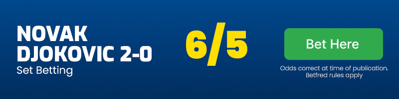 Djokovic 2-0 at 6-5