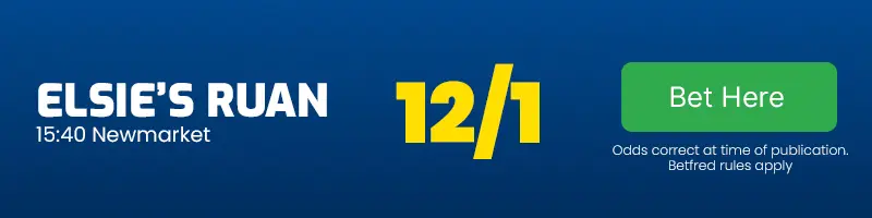 Elsie's ruan 15. 40 newmarket 12-1