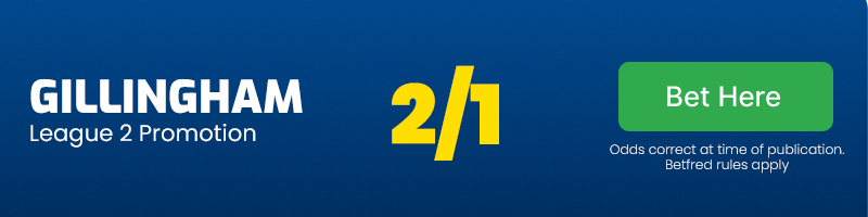 Gillingham at 2/1