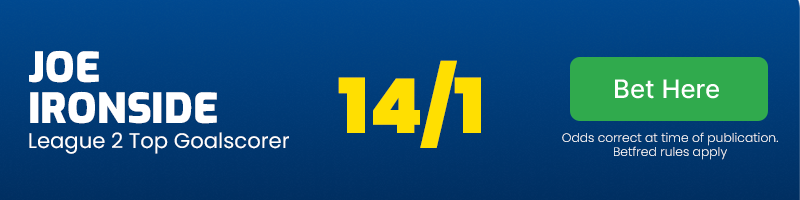 Joe ironside at 14/1