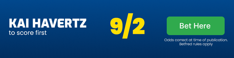 Kai havertz to score first at 9-2