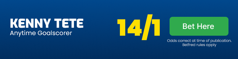 Kenny tete to score anytime at 14-1