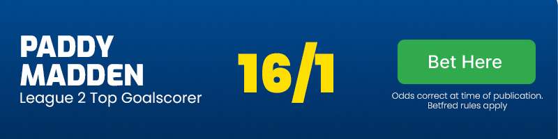 Paddy madden at 16/1