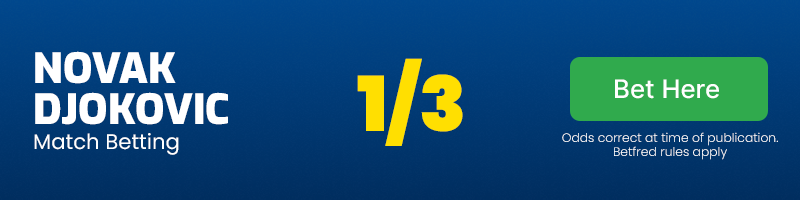 Novak djokovic to win at 1-3