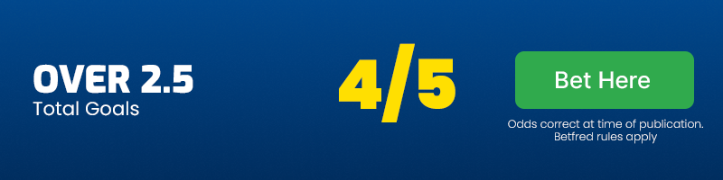 Over 2. 5 goals at 4-5